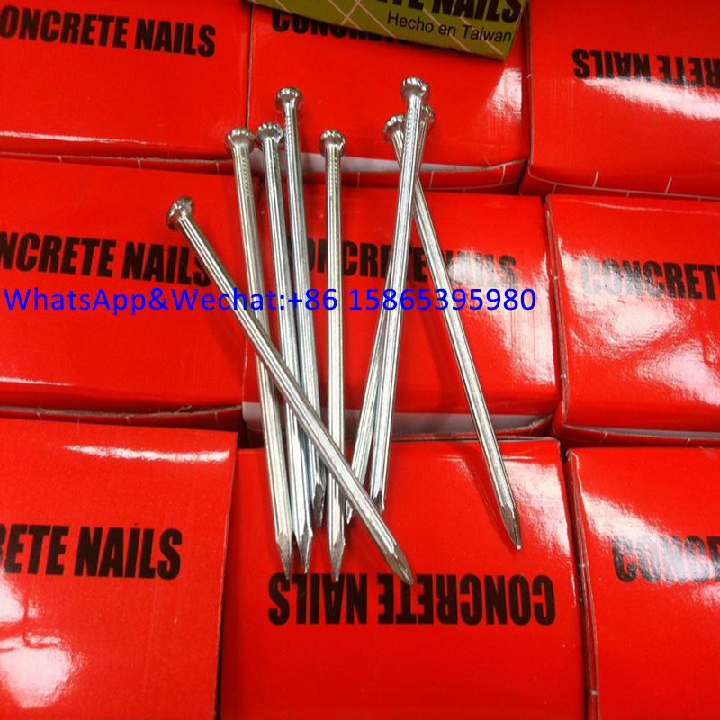 harden steel nails high tensile C45 steel galvanized concrete nails 